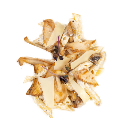 Паста с курицей и грибами